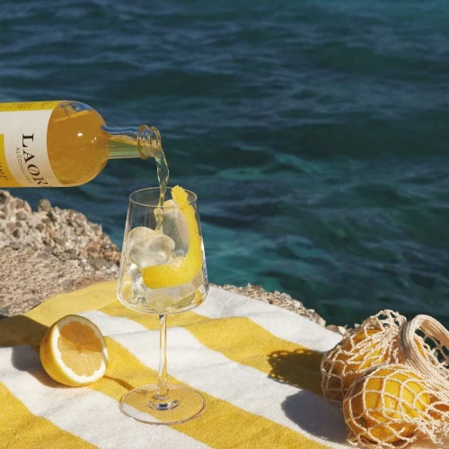 laori limoncello free glass